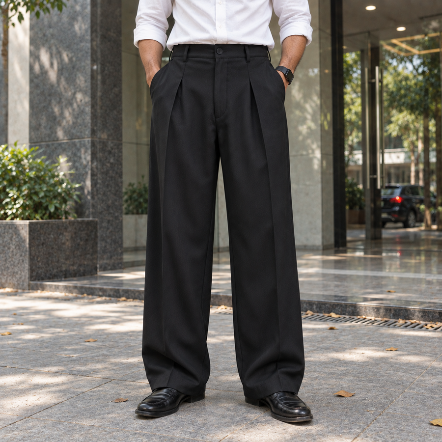 Premium Baggy Formal Pant (Z Black) — আজকের ফ্রি ডেলিভারি অফার