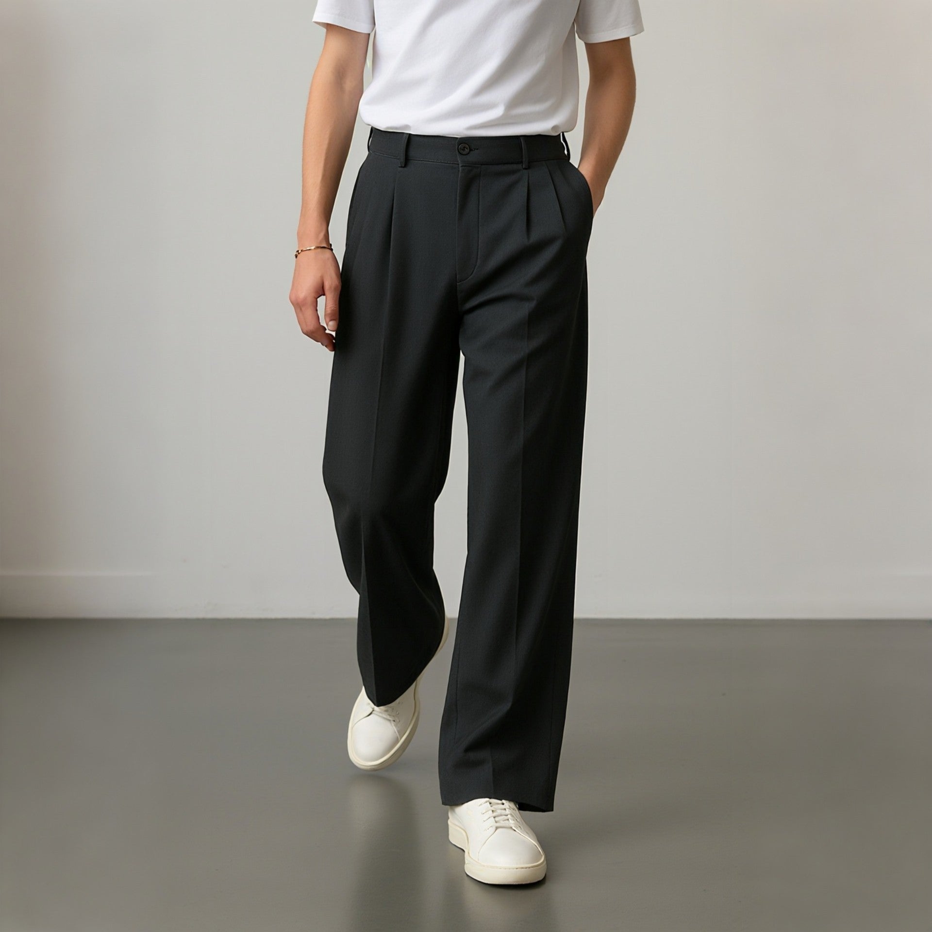 Premium Baggy Formal pant (Z Black)