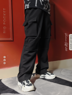 Premium 6 pocket Cargo pant (VIVID BLACK)