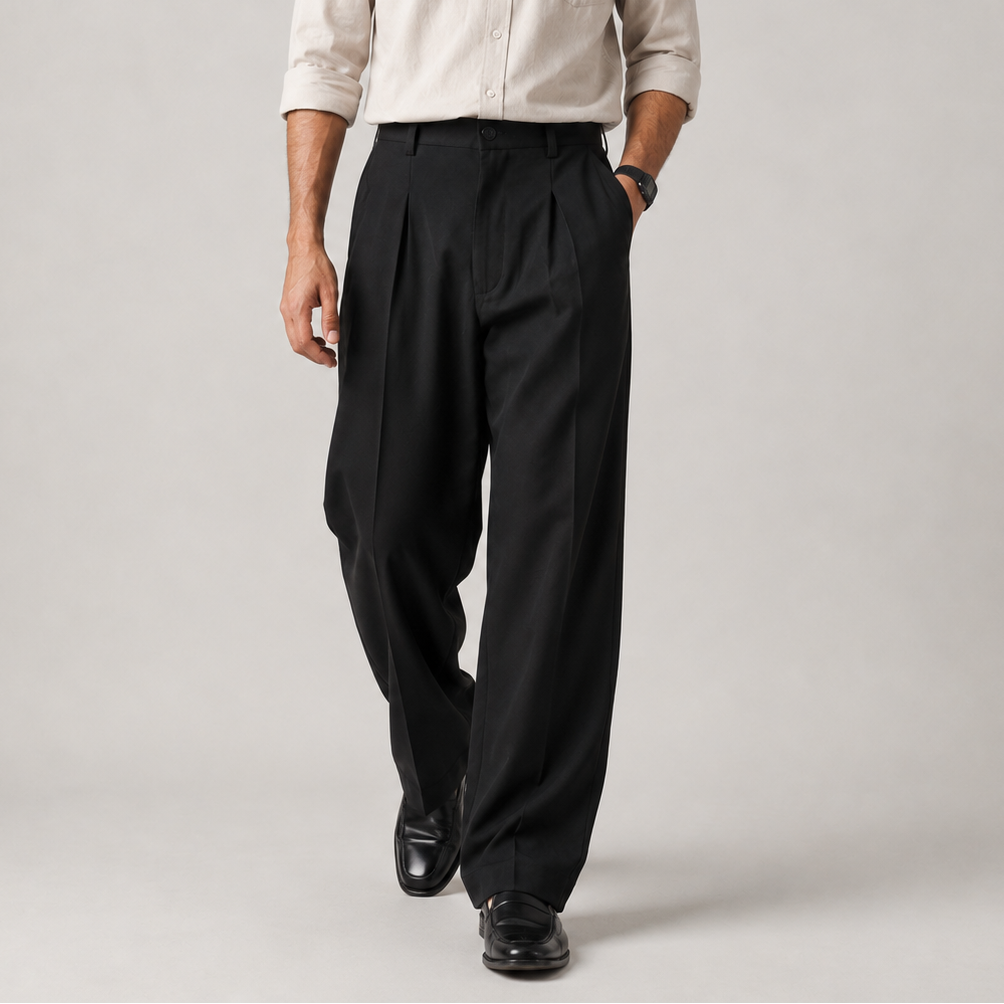 Premium Baggy Formal Pant (Z Black)