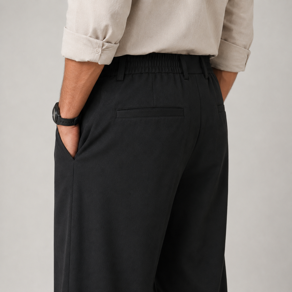 Premium Baggy Formal Pant (Z Black)