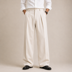 Premium Baggy Formal Pant (Warm Moonlight)