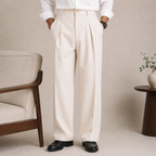 Premium Baggy Formal Pant (Warm Moonlight)