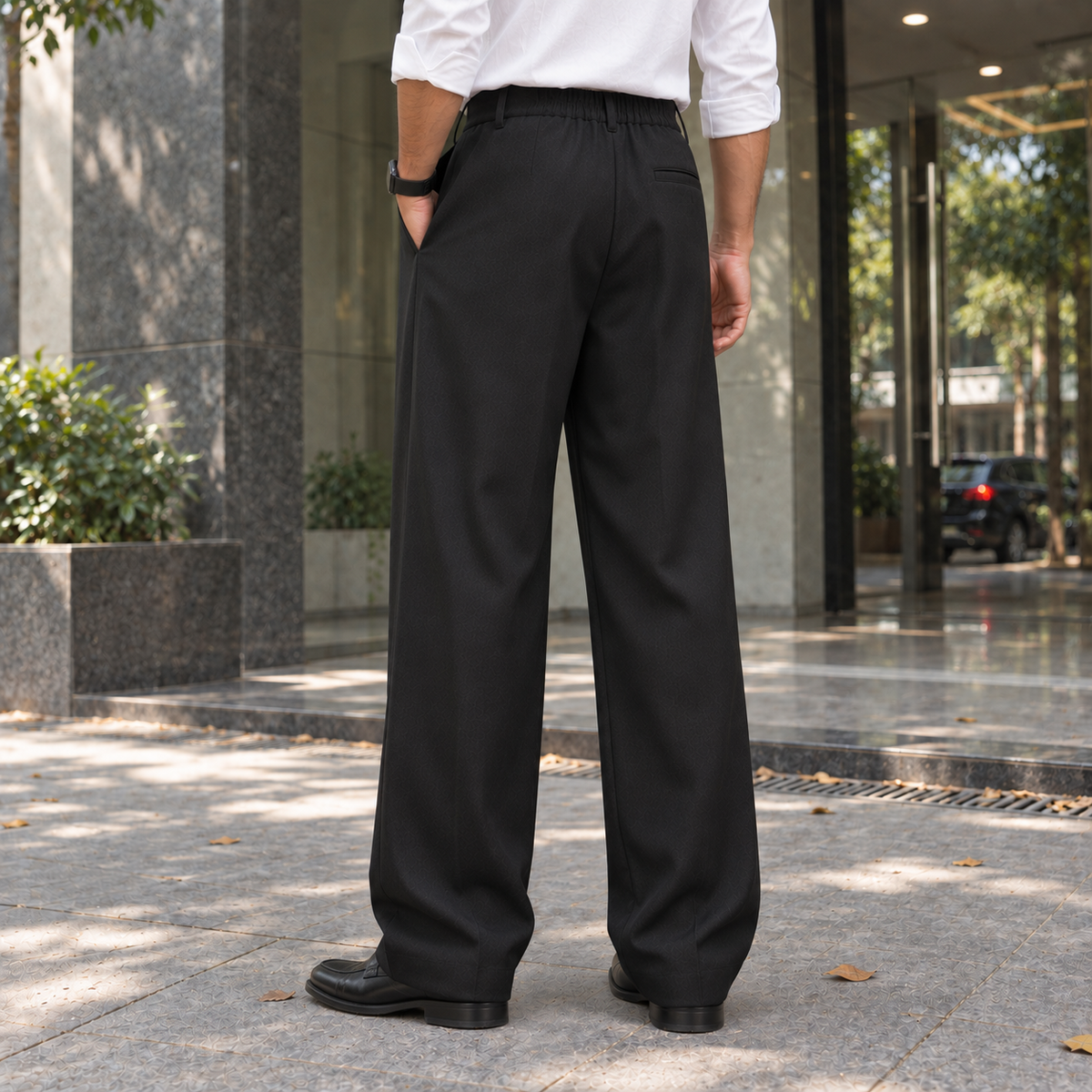 Premium Baggy Formal Pant (Z Black)