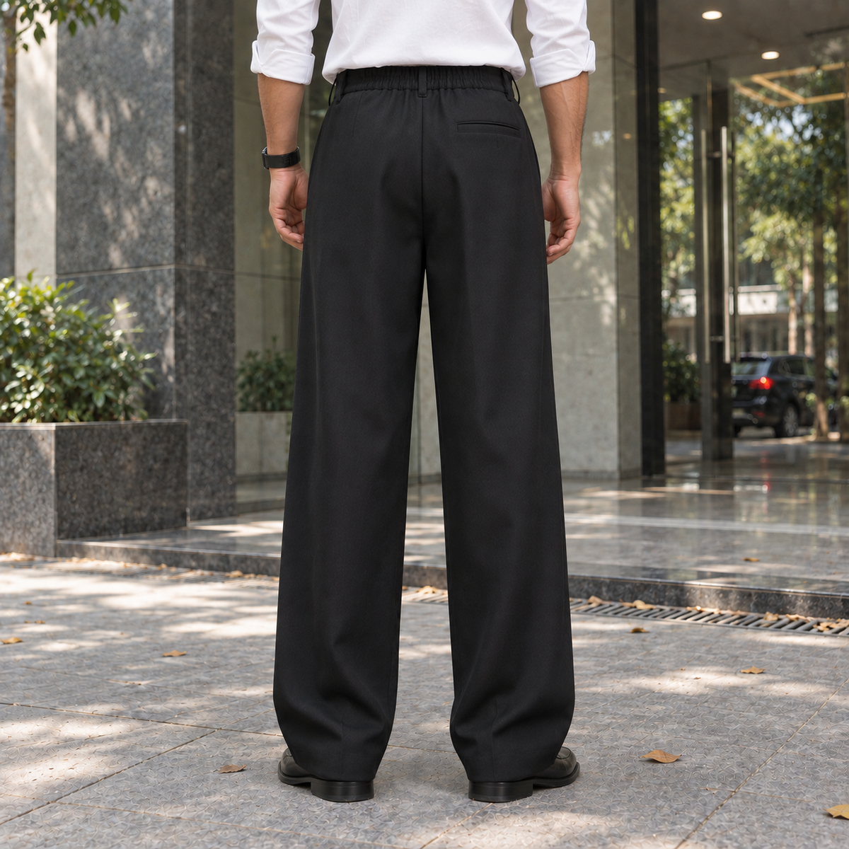 Premium Baggy Formal Pant (Z Black)