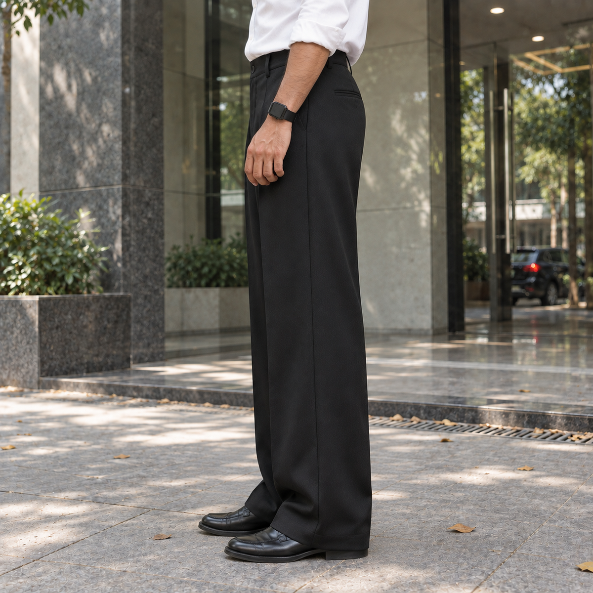 Premium Baggy Formal Pant (Z Black)