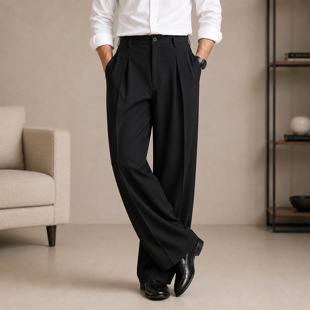Premium Baggy Formal Pant (Z Black)