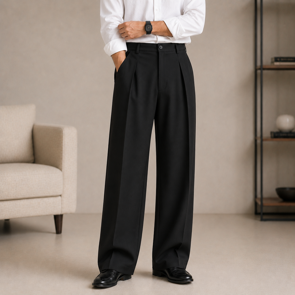 Premium Baggy Formal Pant (Z Black)