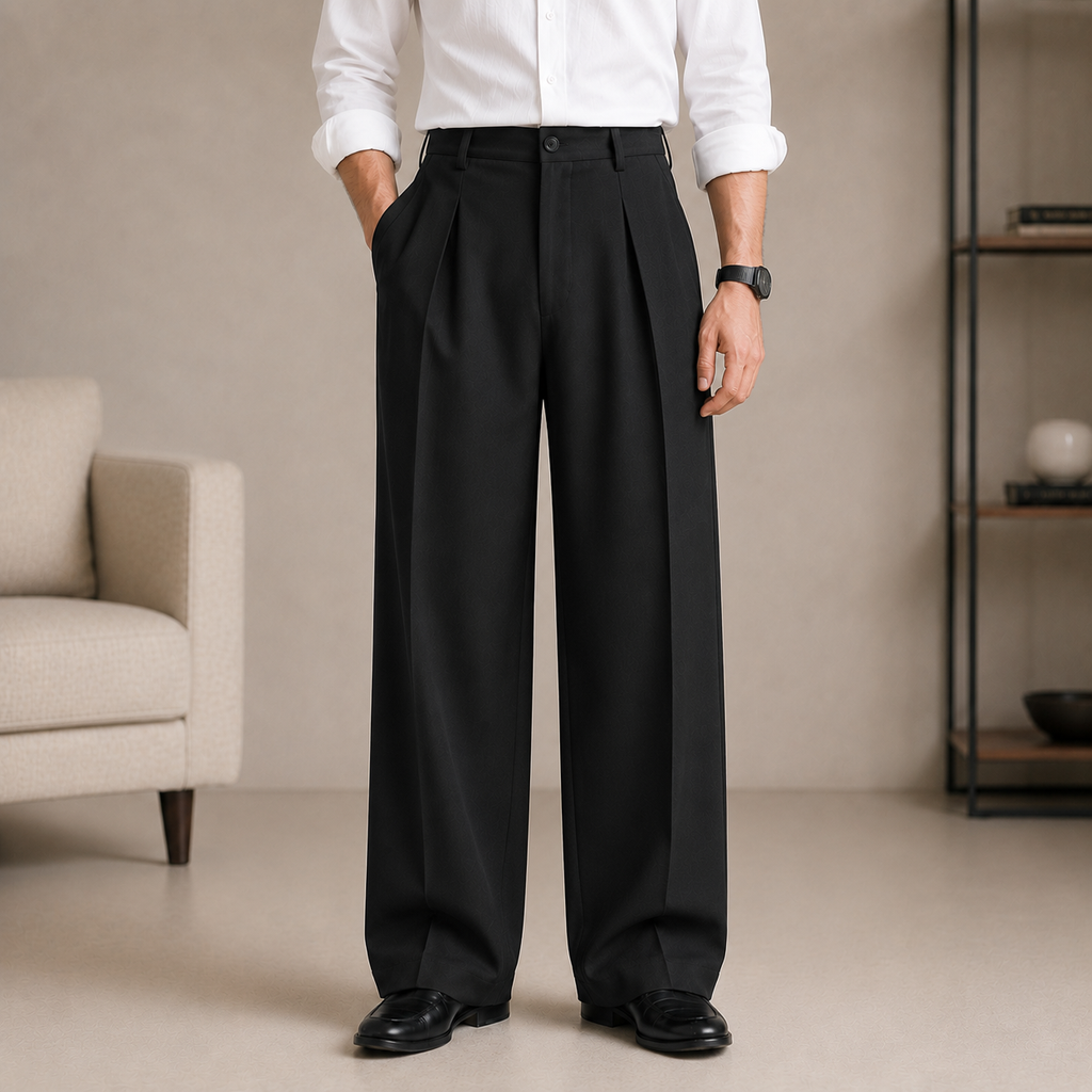 Premium Baggy Formal Pant (Z Black)