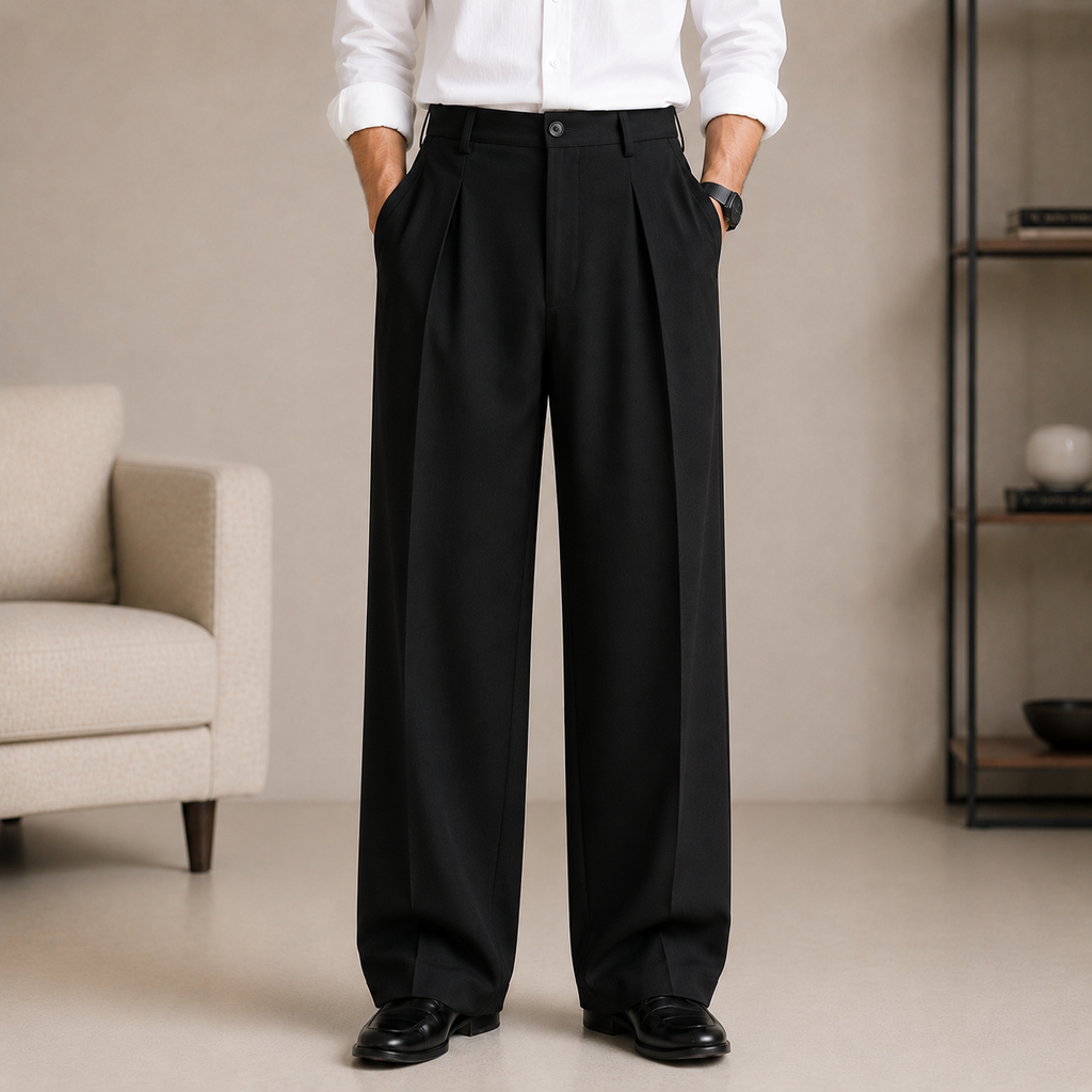 Premium Baggy Formal Pant (Z Black)