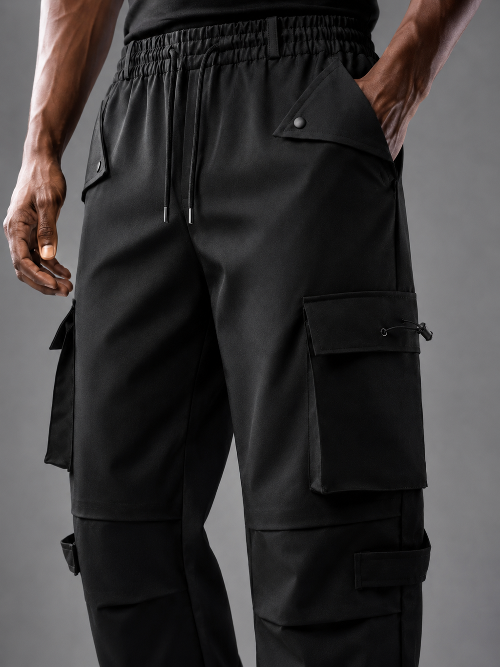 Premium 6 Pocket Cargo Pant (Z Black)