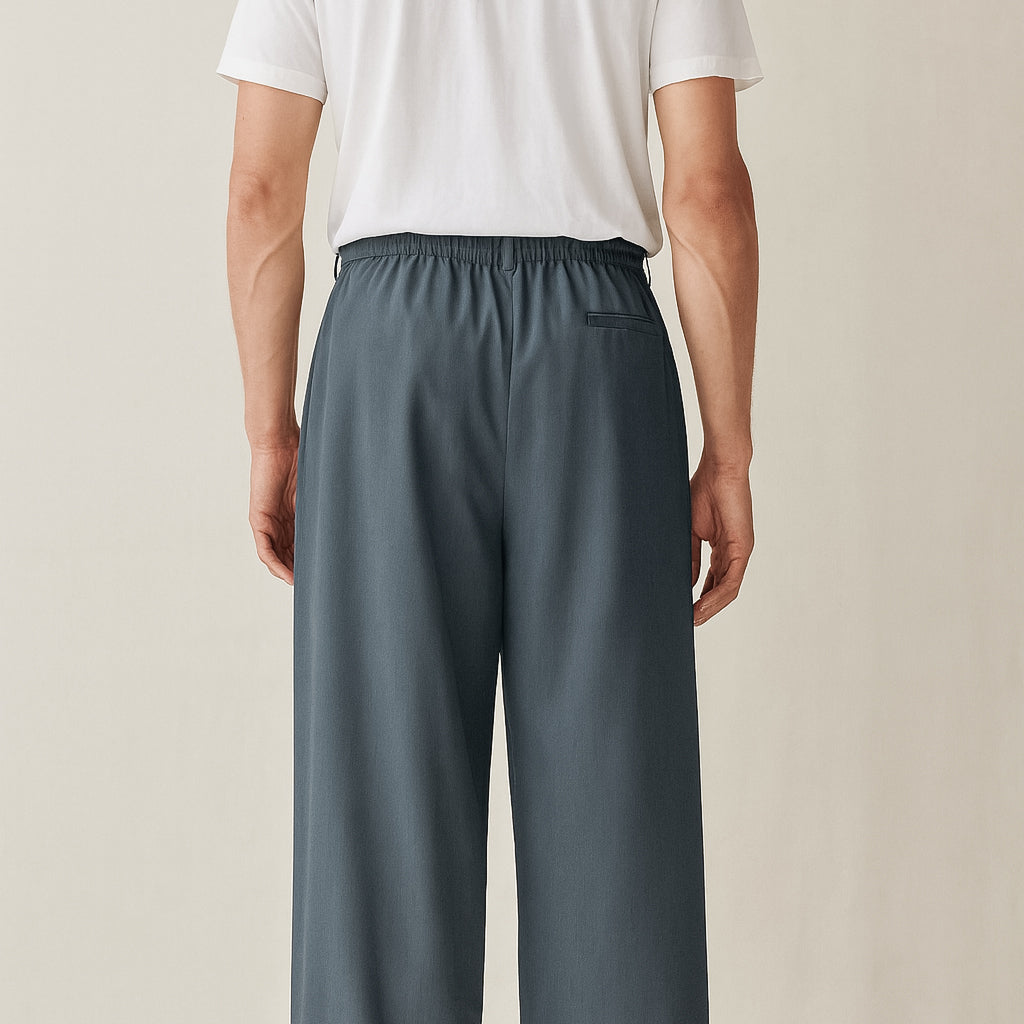 Baggy Formal pant (Steel Blue)