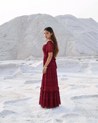Romantic Lace Gown (Deep Wine)
