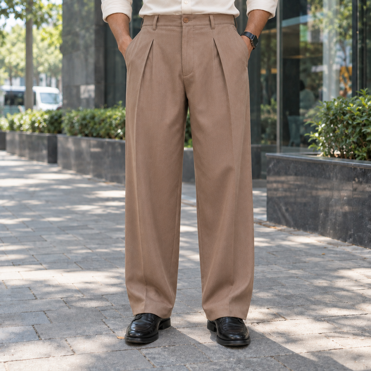 Premium Baggy Formal Pant (Mocha Brown)