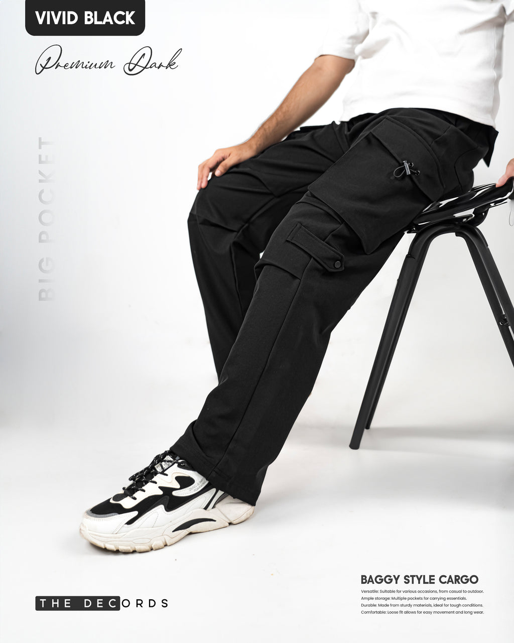 Premium 6 pocket Cargo pant (Z BLACK)