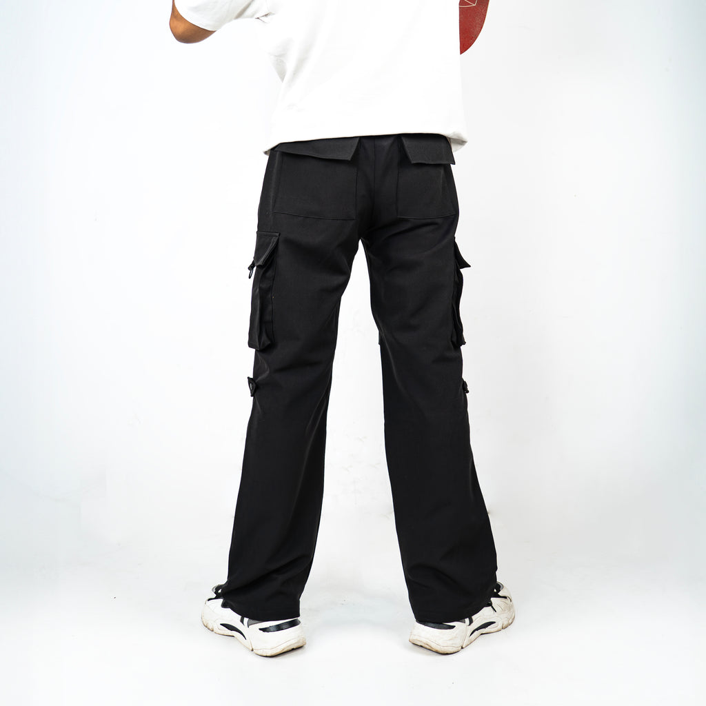 Premium 6 pocket Cargo pant (VIVID BLACK)