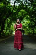 Romantic Lace Gown (Deep Wine)