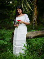 Romantic Lace Gown (Pearl White)