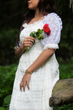 Romantic Lace Gown (Pearl White)