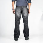 Premium Denim Boot-Cut Pant (Charcoal Black)