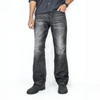 Premium Denim Boot-Cut Pant (Charcoal Black)