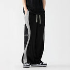 Premium Baggy Contrast trouser (Black)
