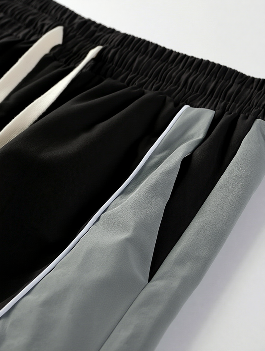 Premium Baggy Contrast trouser (Black)