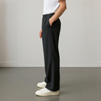 Premium Baggy Formal pant (Z Black)