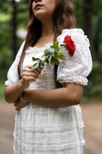 Romantic Lace Gown (Pearl White)