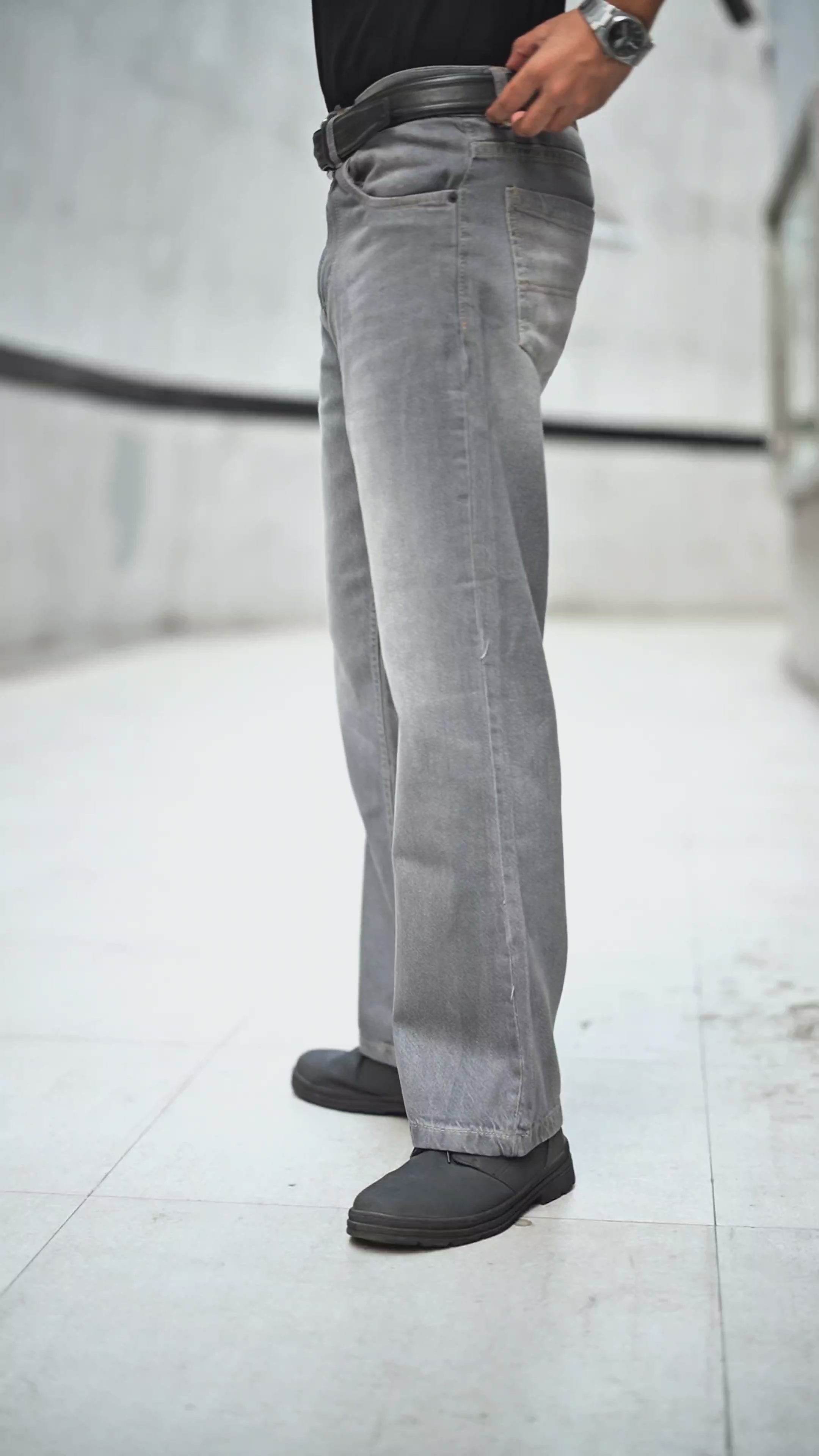 Premium Denim Boot-Cut Pant (Prime Ash)